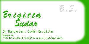 brigitta sudar business card