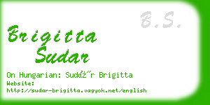 brigitta sudar business card